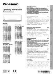 Panasonic CU-TZ71TKE Instrucciones De Funcionamiento