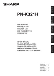 Sharp PN-K321H Manual De Instalación