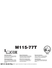 McCulloch M115-77T Manual De Instrucciones