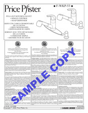 Price Pfister F-WKP-53 Instrucciones De Montaje