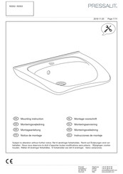 Pressalit R2053 Instrucciones De Montaje