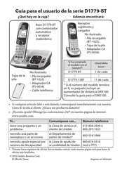 Uniden D1779-12BT Guía Para El Usuario