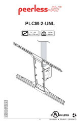 peerless-AV PLCM-2-UNL Instrucciones De Montaje