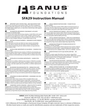 Sanus Foundations SFA29 Manual De Instrucciones