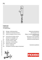 Franke F5SM1007 Instrucciones De Montaje Y Servicio