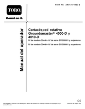 Toro Groundsmaster 4010-D Manual Del Operador