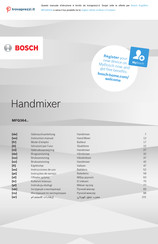 Bosch MFQ364V0 Instrucciones De Uso