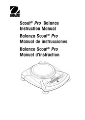 OHAUS Scout Pro SPx402 Manual De Instrucciones