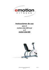 Emotion Fitness motion relax 600 Instrucciones De Uso