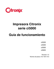 Citronix ci5000 Serie Guia De Funcionamiento