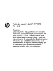 HP R/T3000 G2 UPS Guia Del Usuario