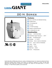 Franklin Electric LITTLE GIANT 2 Serie Manual De Instrucciones