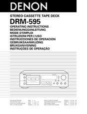 Denon DRM-595 Instrucciones De Operación