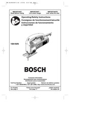 Bosch 1581AVS Instrucciones De Funcionamiento Y Seguridad