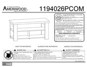 Ameriwood INDUSTRIES 1194026PCOM Manual De Instrucciones