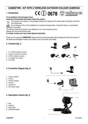 Velleman CAMSETW9 Manual De Instrucciones