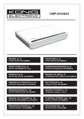 König Electronic CMP-EHUB43 Manual Del Uso