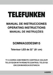 Telefunken SOMNIA32DESM15 Manual De Instrucciones