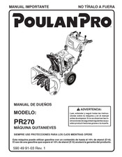 Poulan Pro PR 270 El Manual De Dueno