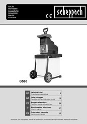 Scheppach GS60 Instrucciones Originales