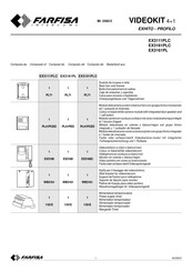 FARFISA INTERCOMS EX3111PLC Manual De Instrucciones