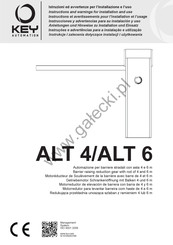 Key Automation ALT 4 Instrucciones Y Advertencias Para Su Instalación Y Uso