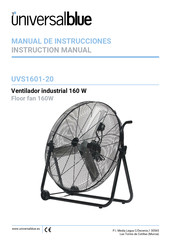 universalblue UVS1601-20 Manual De Instrucciones