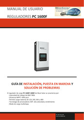 WccSolar PC 1600F Guia De Instalacion