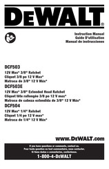 DeWalt DCF503B Manual De Instrucciones