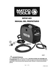 Matco Tools MPM140I Manual Del Propietário