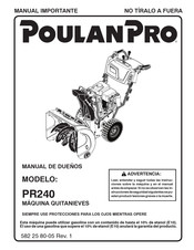 Poulan Pro PR240 Manual De Dueño