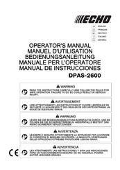 Echo DPAS-2600 Manual De Instrucciones