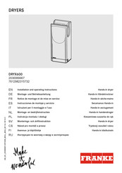 Franke 2030069907 Instrucciones De Montaje Y Servicio