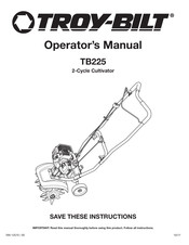 Troy-Bilt TB225 Manual Del Operador