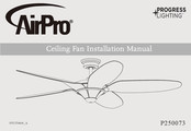 Progress Lighting AirPro P250073 Manual De Instalación