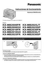 Panasonic KX-MB2025JT Instrucciones De Funcionamiento