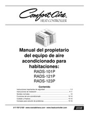 COMFORT-AIRE RADS-123P Manual Del Propietário