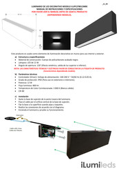 Ilumileds ILUPC278012WBE Manual De Instrucciones Y Especificaciones