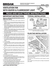 Broan 100HFL Manual De Instrucciones