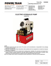 Power Team PE55TWP-4 Manual De Instrucciones