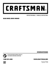 Craftsman CMXGMAM1125505 Manual De Instrucciones