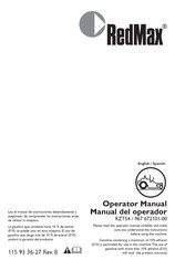 RedMax RZT54 Manual Del Operador