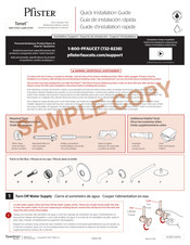 Pfister Tenet R89-1TNT Guía De Instalación Rápida