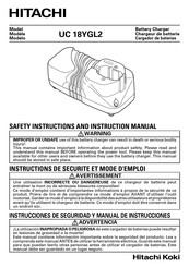 Hitachi UC 18YGL2 Instrucciones De Seguridad Y Manual De Instrucciones