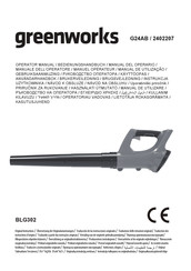 GreenWorks BLG302 Manual Del Operario