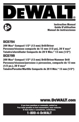 DeWalt DCD794 Manual De Instrucciones