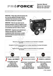 Pro Force PM0106000 Manual Del Operador