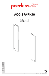 peerless-AV ACC-SPARK70 Manual De Instrucciones