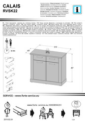 Forte CALAIS RVSK22 Instrucciones De Montaje