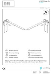 Pressalit Care RF165 Instrucciones De Montaje